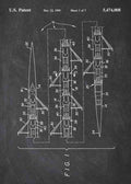Patent Blueprint 8 person rowing shell A4 Photo Print