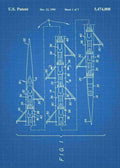 Patent Blueprint 8 person rowing shell 3 A4 Photo Print