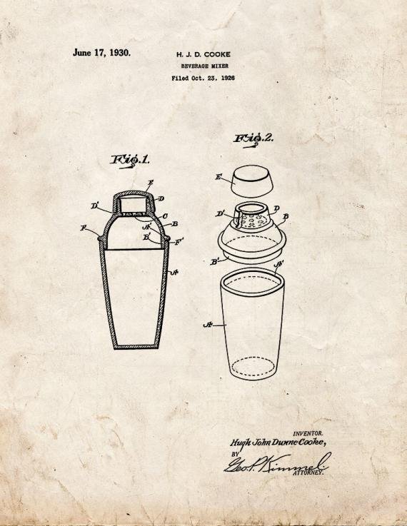 Patent Blueprint 803 1 12 A4 Photo Print