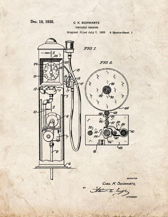Patent Blueprint 816 1 12 A4 Photo Print