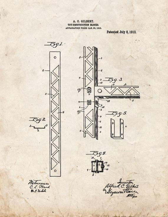 Patent Blueprint 820 1 12 A4 Photo Print