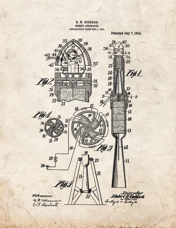 Patent Blueprint 822 1 12 A4 Photo Print