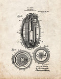 Patent Blueprint 831 1 12 A4 Photo Print