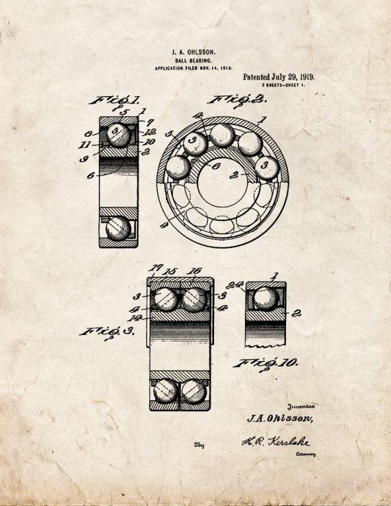 Patent Blueprint 832 1 12 A4 Photo Print