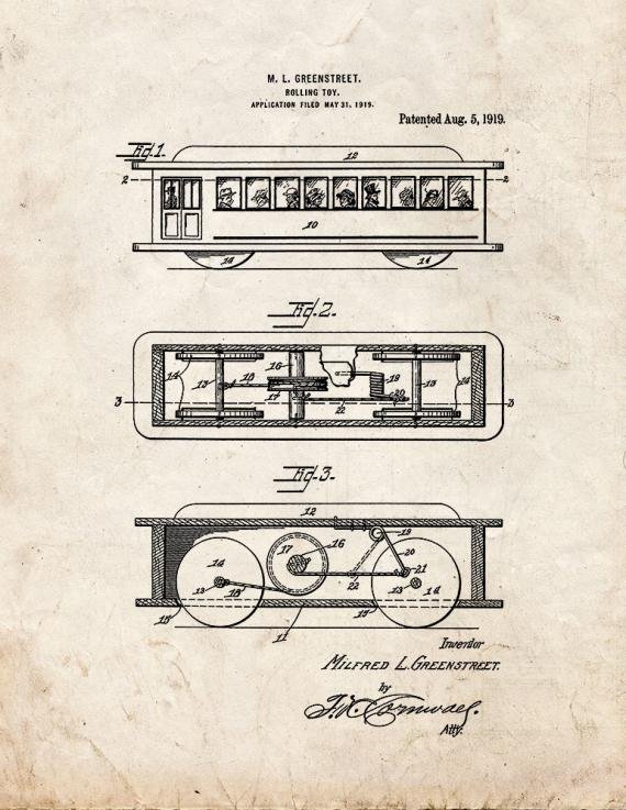 Patent Blueprint 838 1 12 A4 Photo Print