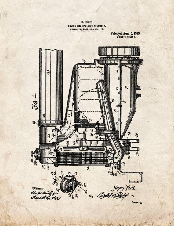 Patent Blueprint 839 1 12 A4 Photo Print