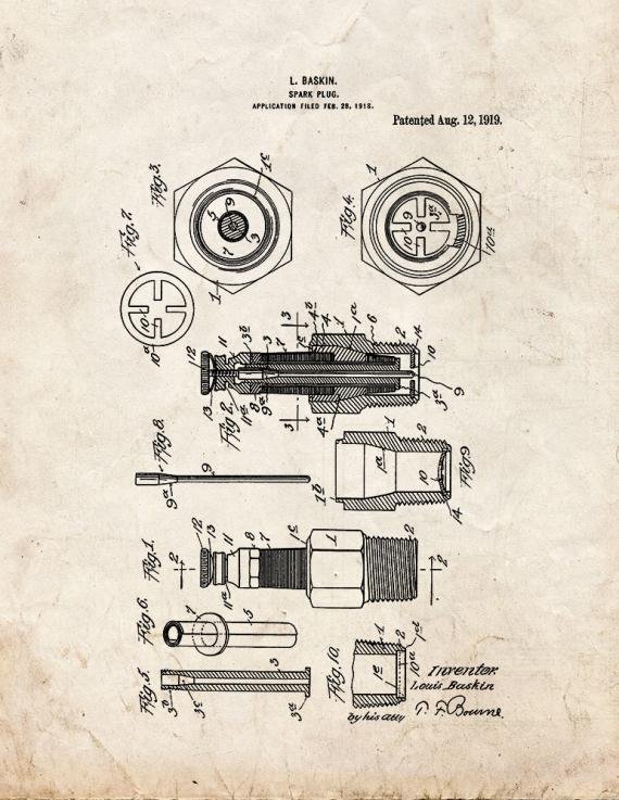 Patent Blueprint 840 1 12 A4 Photo Print