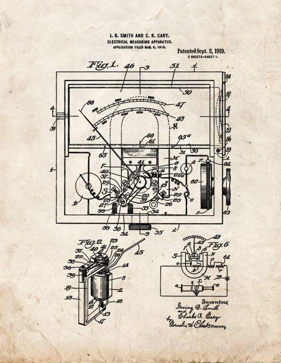 Patent Blueprint 842 1 12 A4 Photo Print
