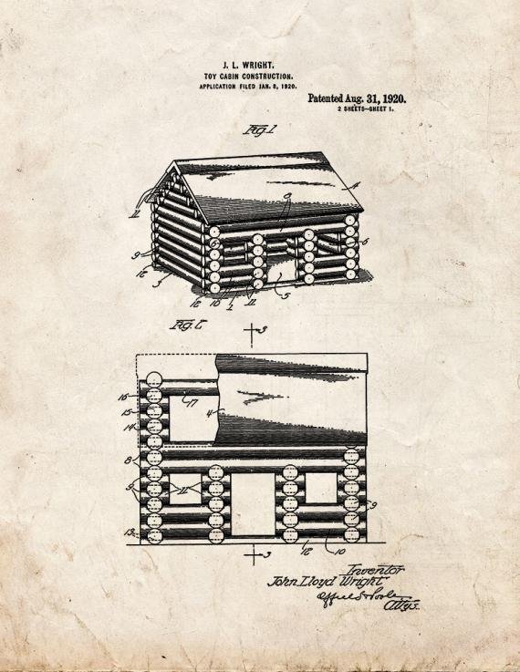 Patent Blueprint 846 1 12 A4 Photo Print