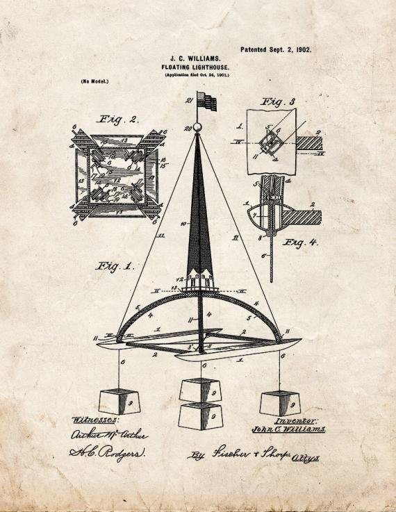 Patent Blueprint 850 1 12 A4 Photo Print