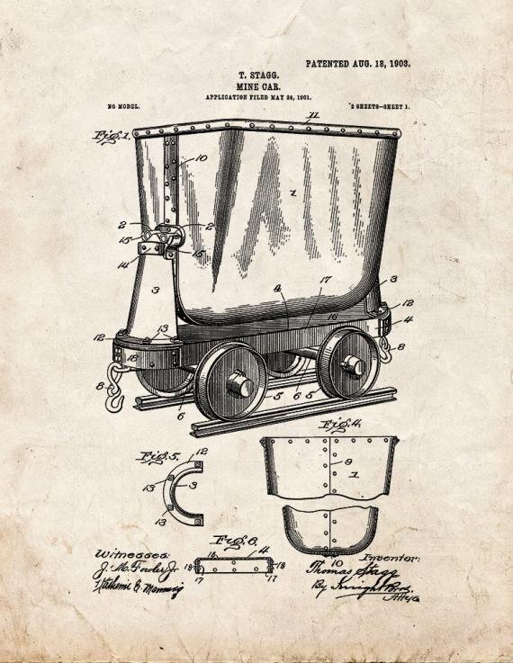 Patent Blueprint 857 1 12 A4 Photo Print
