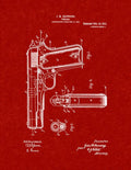 Patent Blueprint 86 1 12 80 paper red A4 Photo Print
