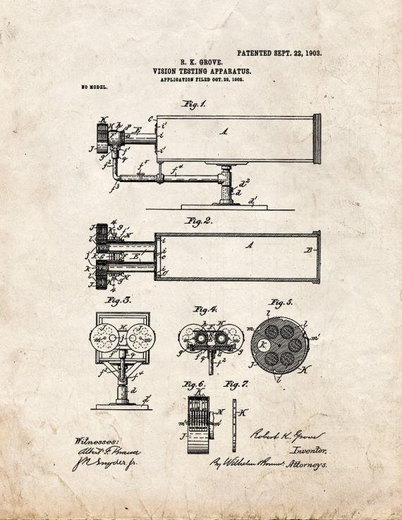 Patent Blueprint 860 1 12 A4 Photo Print