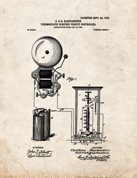 Patent Blueprint 861 1 12 A4 Photo Print