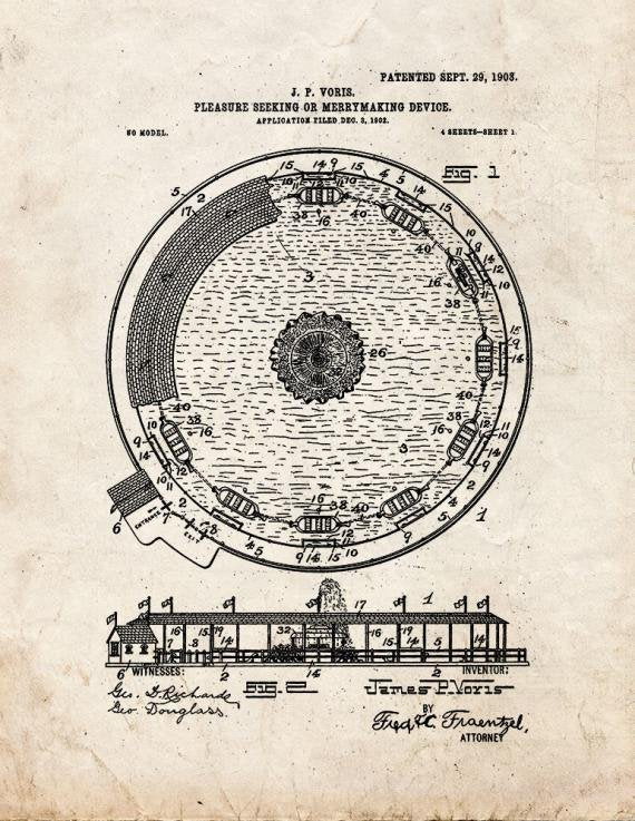 Patent Blueprint 865 1 12 A4 Photo Print