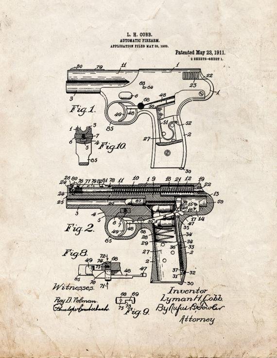 Patent Blueprint 87 1 12 A4 Photo Print