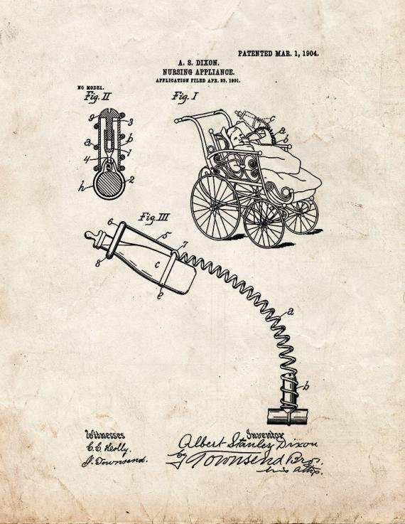 Patent Blueprint 873 1 12 A4 Photo Print