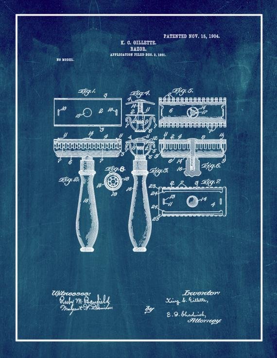 Patent Blueprint 878 1 12 80 paper midb A4 Photo Print
