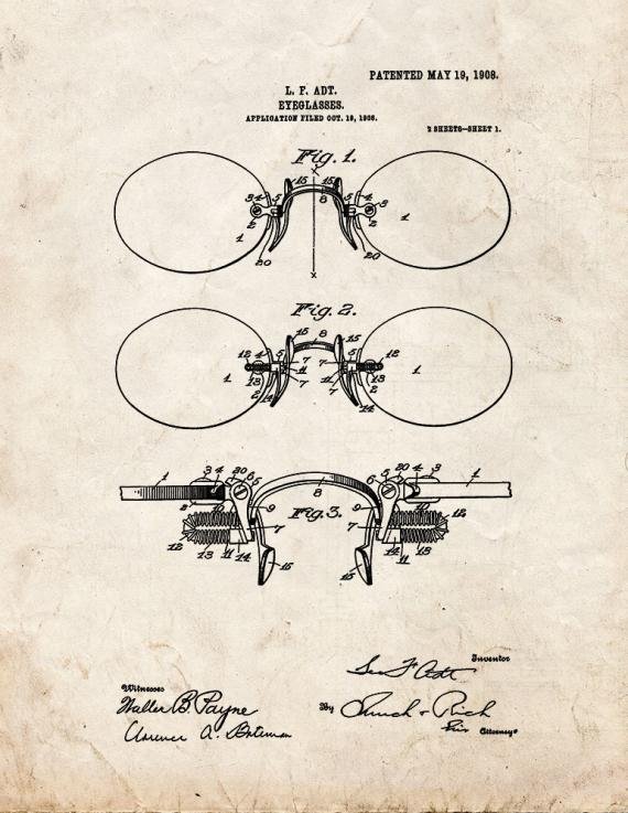 Patent Blueprint 887 1 12 A4 Photo Print