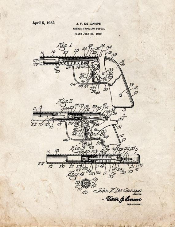 Patent Blueprint 89 1 12 A4 Photo Print