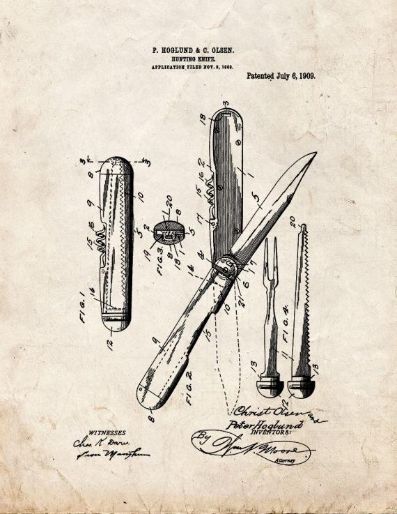 Patent Blueprint 890 1 12 A4 Photo Print