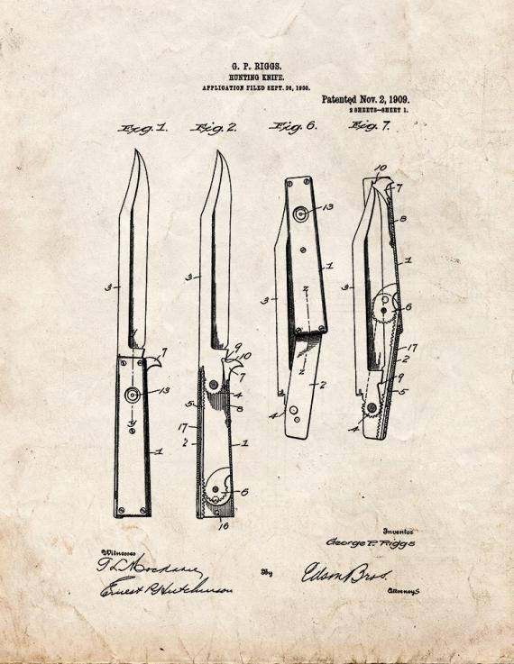 Patent Blueprint 892 1 12 A4 Photo Print