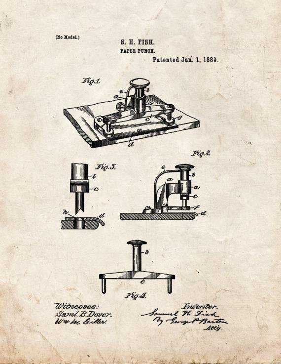 Patent Blueprint 897 1 12 A4 Photo Print