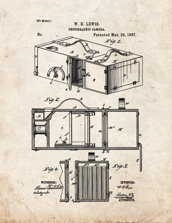 Patent Blueprint 932 1 12 A4 Photo Print