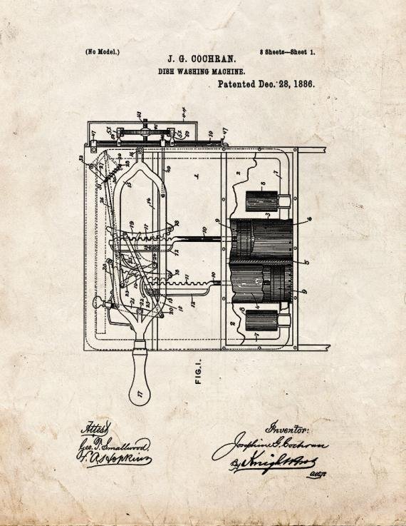 Patent Blueprint 935 1 12 A4 Photo Print