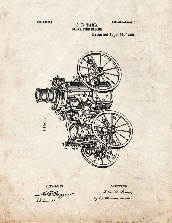 Patent Blueprint 949 1 12 A4 Photo Print