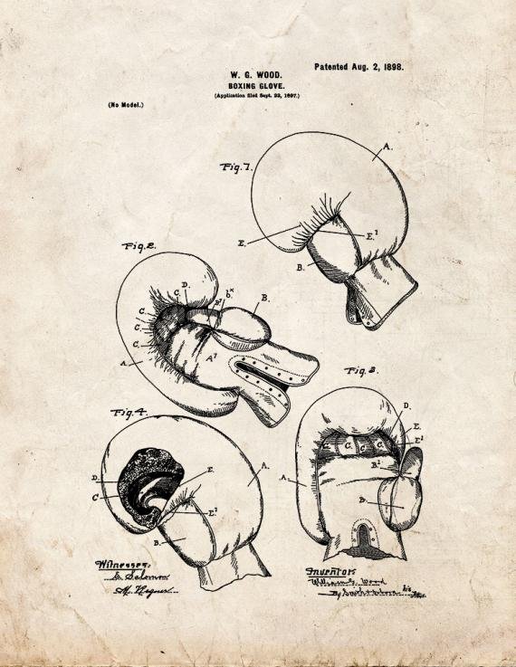 Patent Blueprint 959 1 12 A4 Photo Print