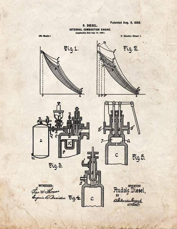 Patent Blueprint 960 1 12 A4 Photo Print