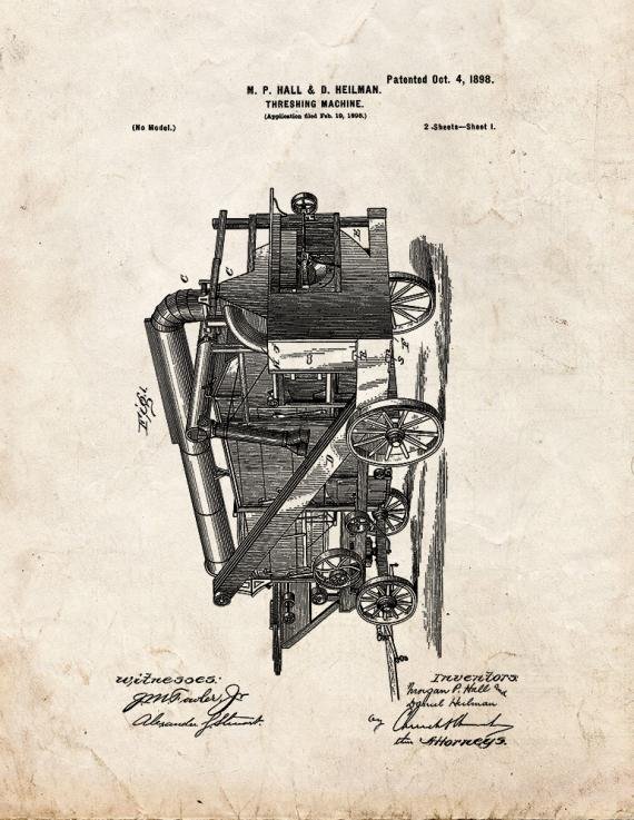 Patent Blueprint 963 1 12 A4 Photo Print
