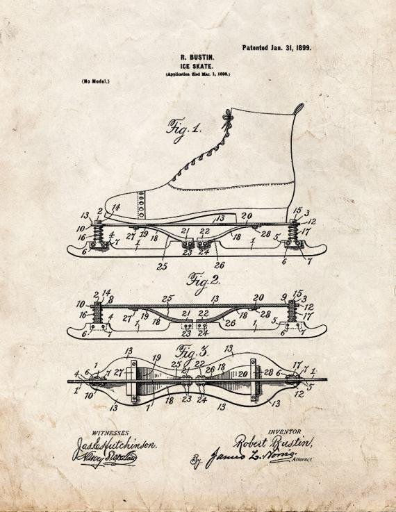 Patent Blueprint 966 1 12 A4 Photo Print