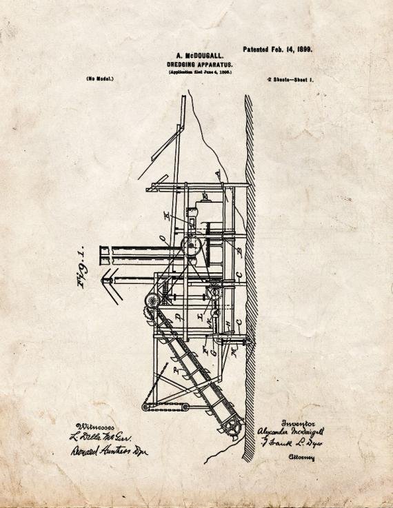 Patent Blueprint 967 1 12 A4 Photo Print