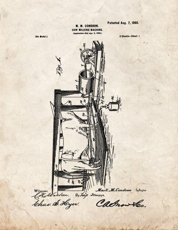Patent Blueprint 975 1 12 A4 Photo Print