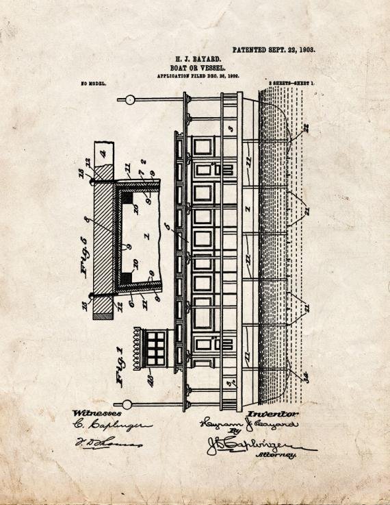 Patent Blueprint 98 1 12 A4 Photo Print