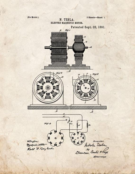 Patent Blueprint 984 1 12 A4 Photo Print