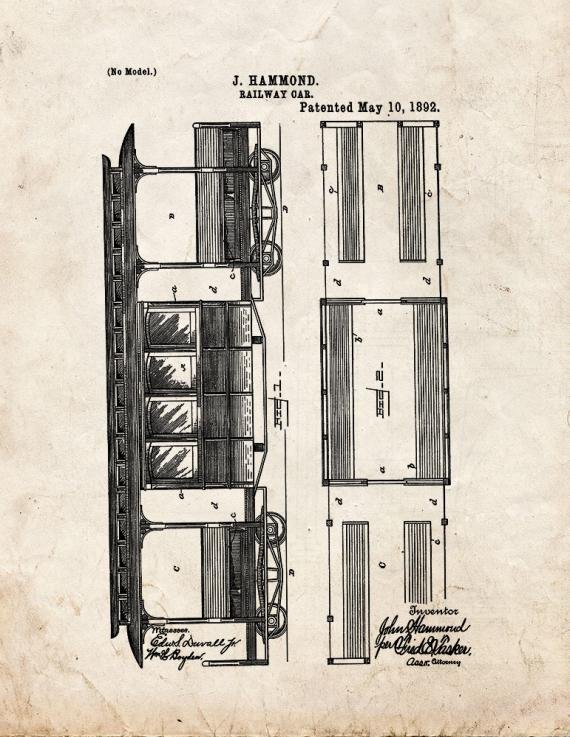 Patent Blueprint 991 1 12 A4 Photo Print