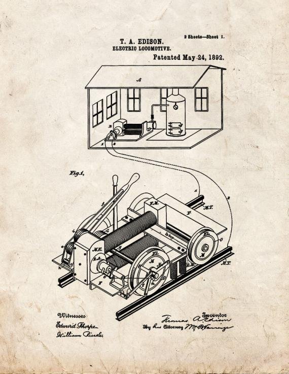 Patent Blueprint 993 1 12 A4 Photo Print