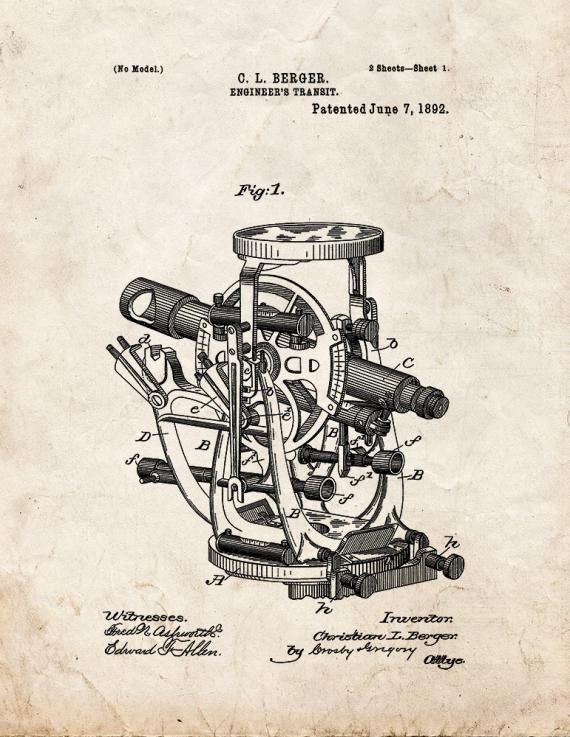 Patent Blueprint 994 1 12 A4 Photo Print