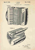 Patent Blueprint Accordian A4 Photo Print