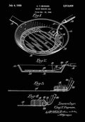 Patent Blueprint BaconCookingAid black A4 Photo Print