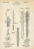 Patent Blueprint BallpointPen A4 Photo Print
