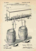 Patent Blueprint BeerApparatus A4 Photo Print