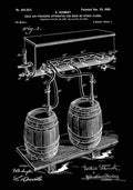 Patent Blueprint BeerApparatus black A4 Photo Print