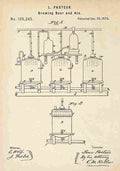 Patent Blueprint BeerBrewingApparatus A4 Photo Print