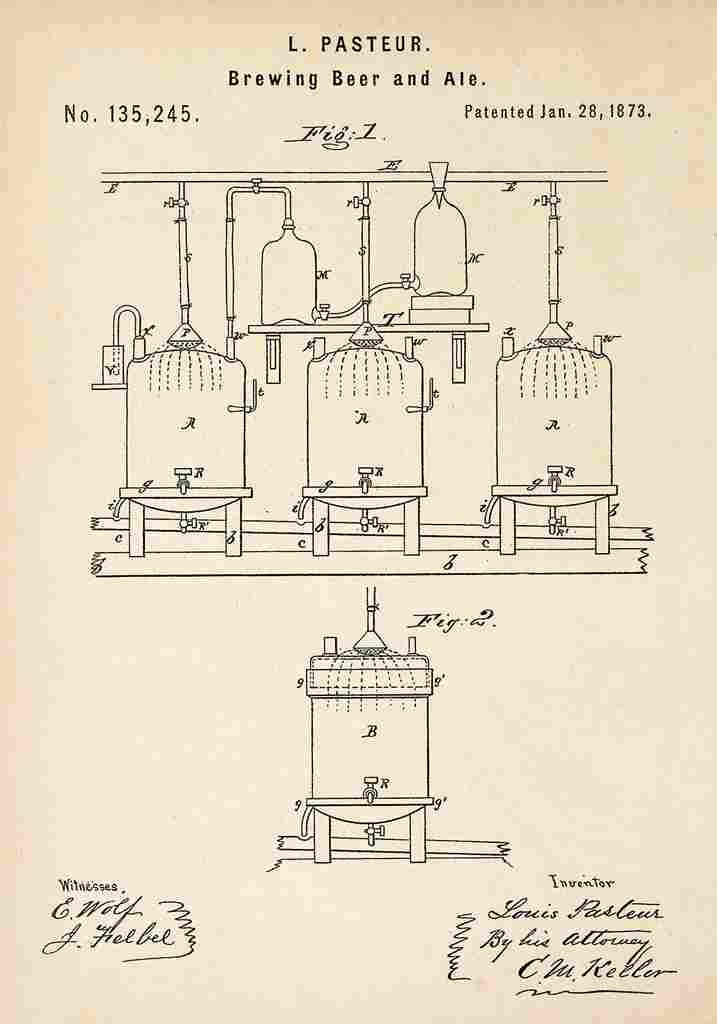 Patent Blueprint BeerBrewingApparatus A4 Photo Print