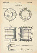 Patent Blueprint BeerKeg A4 Photo Print