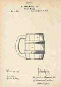 Patent Blueprint Beermug A4 Photo Print